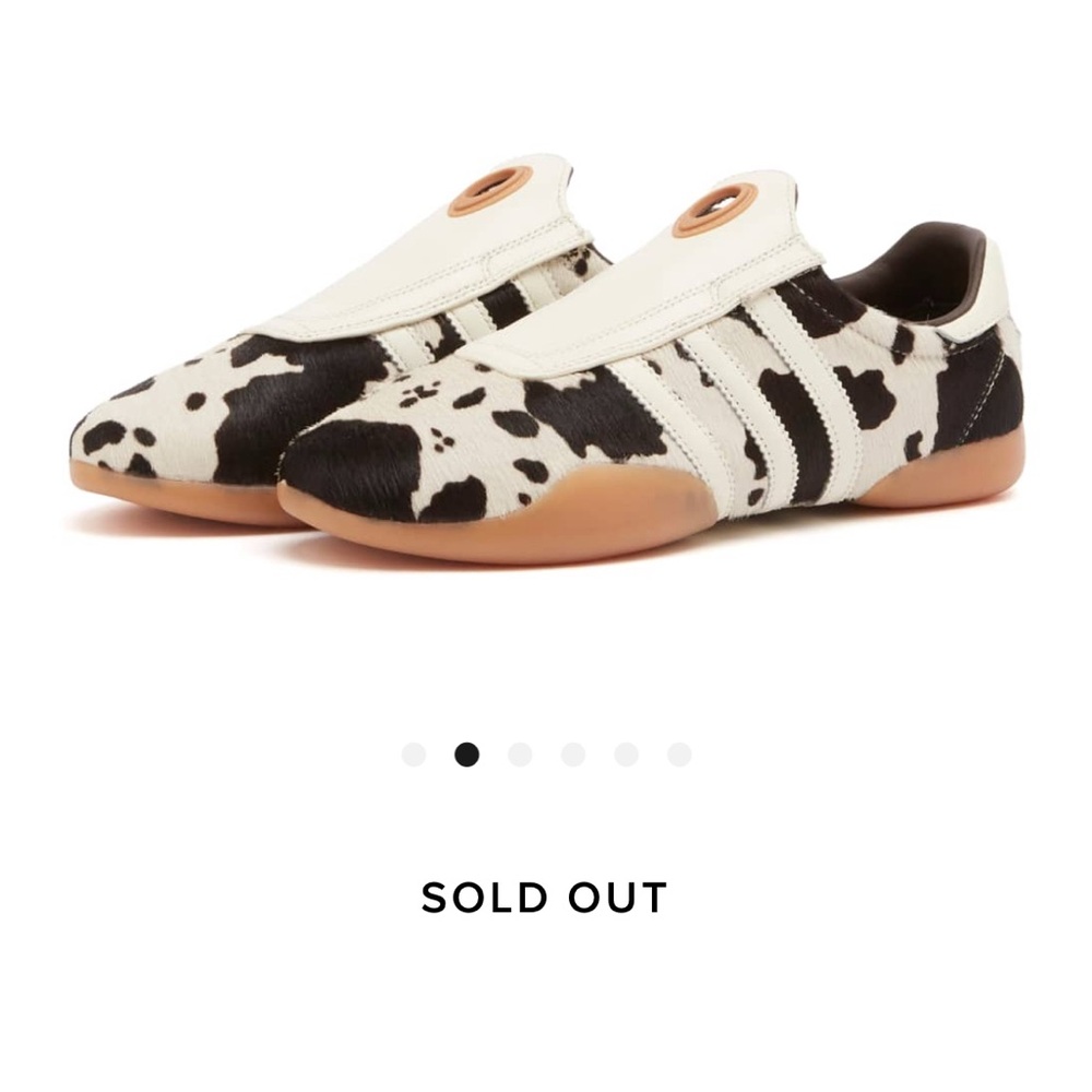SOLD: Rare Adidas Taekwondo Mei Cow Print Shoes